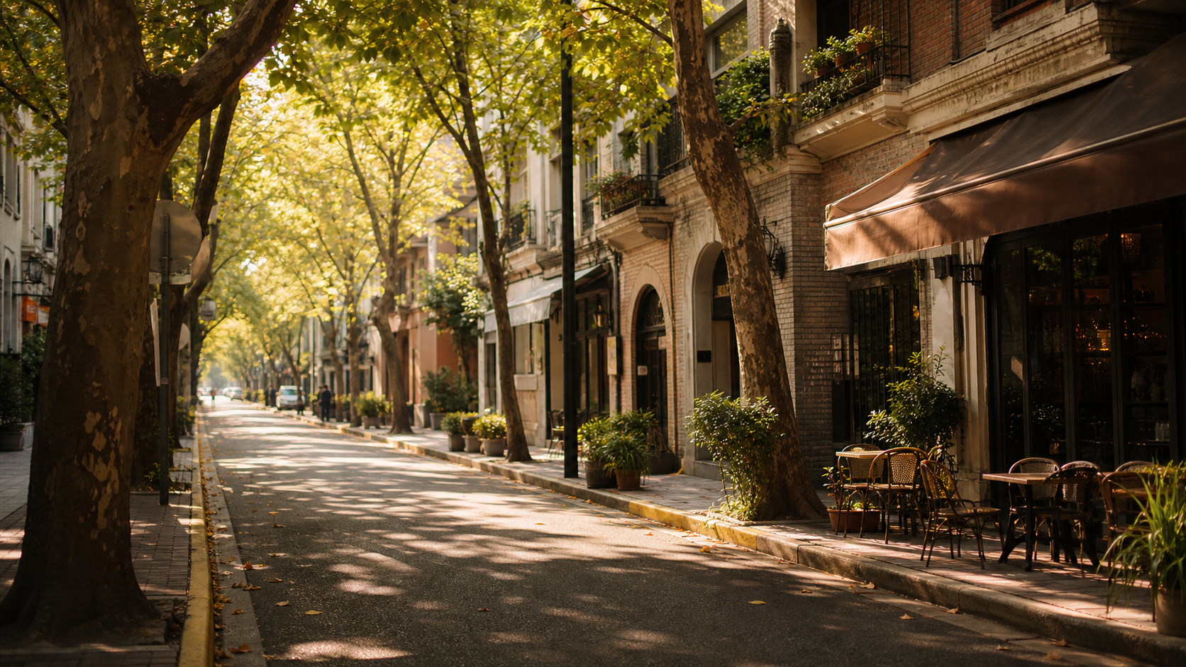 Tree-lined street note thumbnail